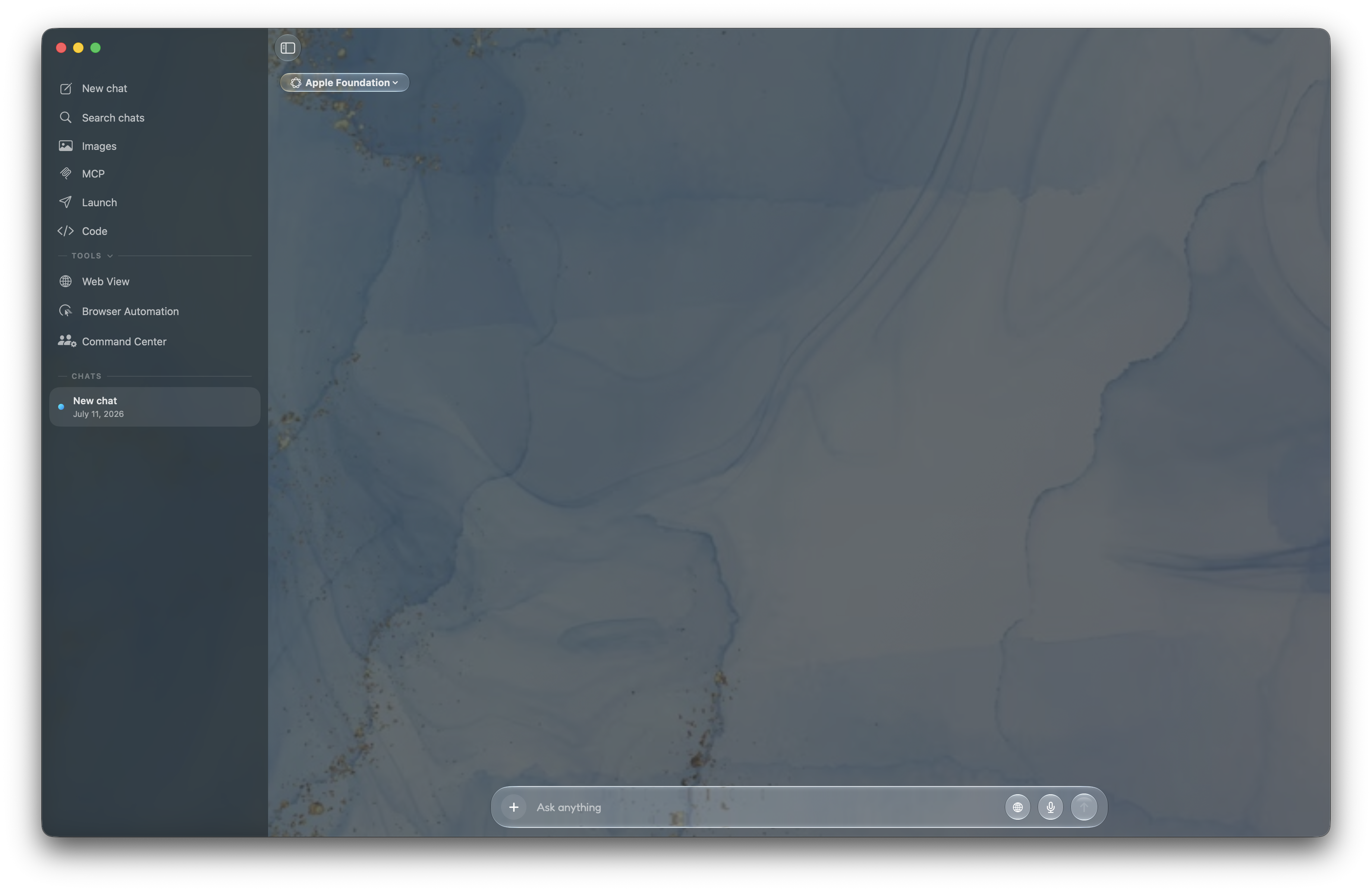 Prism main window with chat and workspace tools